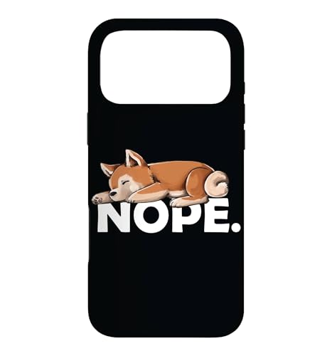 Cute Womens Kids Girls Napping NOPE Shiba Inu Lover �X�}�z�P�[�X iPhone 17 Pro Max �p