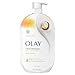 Olay Body Wash for Women, Ultra Moisture, 24/7 Moisture Barrier Repair, Hydrating Formula for Visibly Healthy Soft Skin, Vitamin B3 & Hyaluronic Blend, For All Skin Types, Shea Butter Scent, 35 fl oz