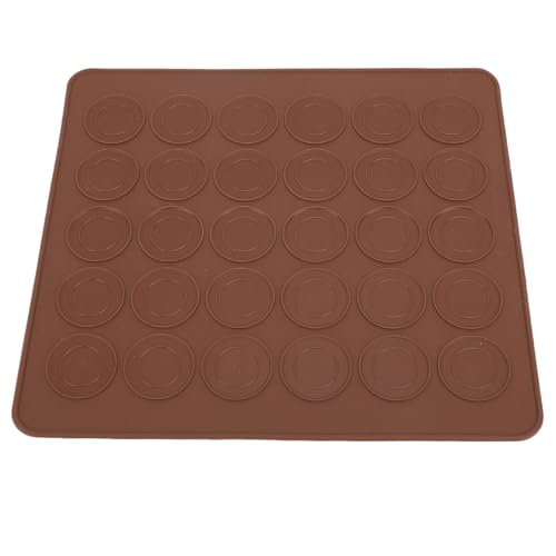 Sorandy 10 Fogli Tappetino Macaron Silicone, Pad Macaron Non Stick, 30 Fori Intorno a Grande capacità a Prova di Calore per le Riunioni Familiari Cottura Commerciale