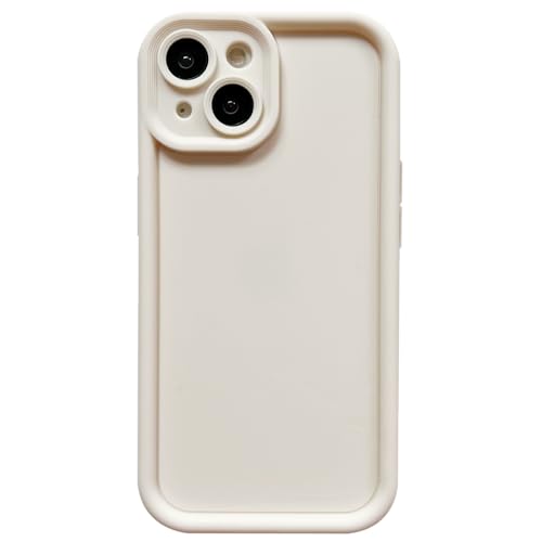 Image of Puxicu Slim Case for iPhone 15, Enhanced Camera Protection, Shockproof Skin-Friendly Touch Soft Case Cover for iPhone 15 Phone 6.1 inch, White