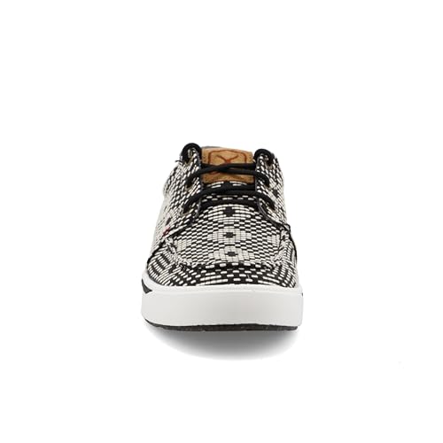 Image of Twisted X Men's Kicks Casual Shoes Moc Toe Black /White 8 D(M) US