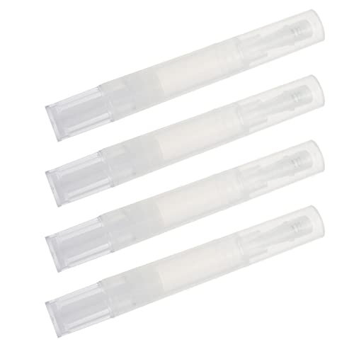 HAPINARY 4pezzi Penna Vuota Per Oli Essenziali Tubo Vuoto Riutilizzabile Penna Per Olio Per Cuticole Fornitura Di Penne Vuote Per Manicure