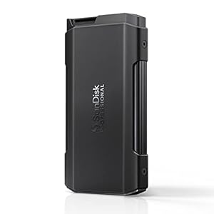 SanDisk PROFESSIONAL PRO-BLADE TRANSPORT 4 TB (mobile Premium-SSD für schnelle, modulare Workflows, USB 3.2 Gen 2x2, 2.000 MB/s Lesen/Schreiben)