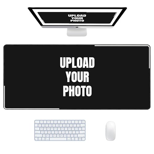 Custom Mouse Pad with Picture Logo Text, Large Personalized...