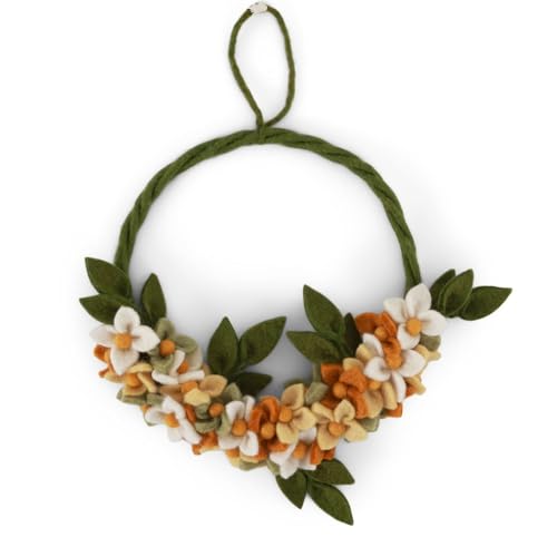 Handgemacht & Fairtrade-Zertifiziert | Gry & Sif | Stilvolles dänisches Design x Nepali Kunsthandwerker | Morgendämmerungsblumenkranz - Gelb | Oster-deko