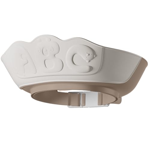 Gorro de ducha protector para bebé, doble protección, lavado de cabello, antisalpicaduras | Ajustable impermeable, lavado y champú para ojos y orejas