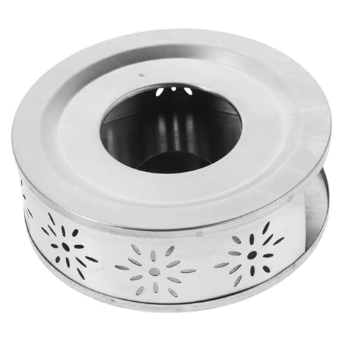 STOBAZA Stainless Steel Tea Warmer Heater Base for Teapot Portable Modern Design