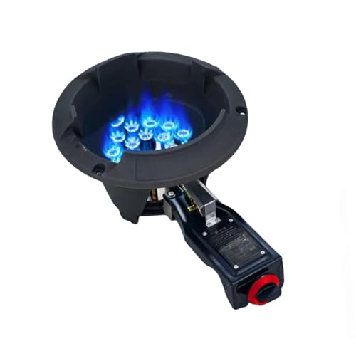 Réchaud à gaz portable, brûleur wok haut rendement avec protection contre les flammes pour la cuisson en plein air