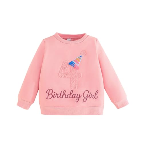 Yoolhamy Baby Mädchen Geburtstag Sweatshirt für Kinder Outfits...