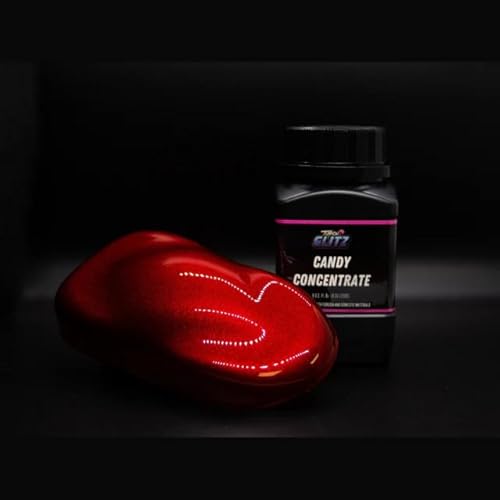 Tropical Glitz Candy Apple Red Candy Concentrate – Automotive Paint Custom Color, High-Gloss Finish, 8oz Bottle