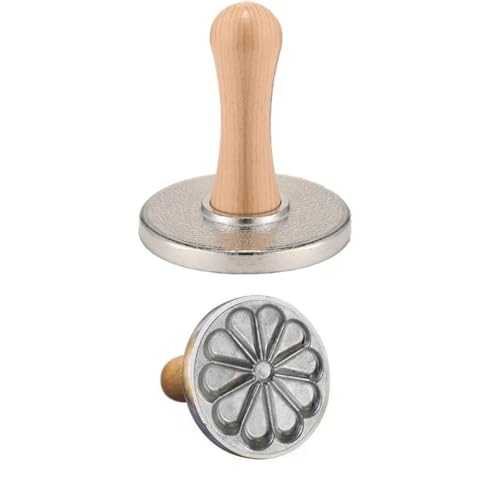 zaoalife Cookie Stamps Wooden Handle Biscuit Mould Baking Tool Hand