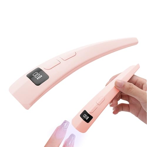 Lámpara UV para uñas | Lámpara UV portátil con pantalla LCD - Material de belleza y cuidado de pies para salón en casa, viajes y principiantes