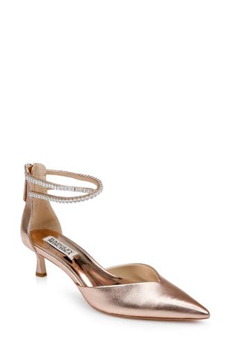 Image of Badgley Mischka Women's Lilibeth Dual-Strapped Kitten Heels