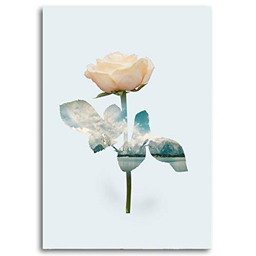 Cuadros de flores nórdicas para salones con paredes vacías pack de 3 lienzos 40x60cm 4