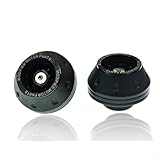 Vasiumic Crash Pads – Motorcycles 2-piece Set Cnc-machined Sliders Scooters Wear-resistant Most Aluminum Front Fork Frame Gold/orange/blue/red/black Kit(black)