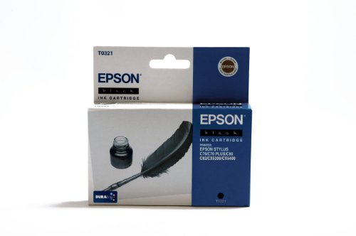 Epson T0321 cartouche d'encre d'origine noir haute précision pour impression