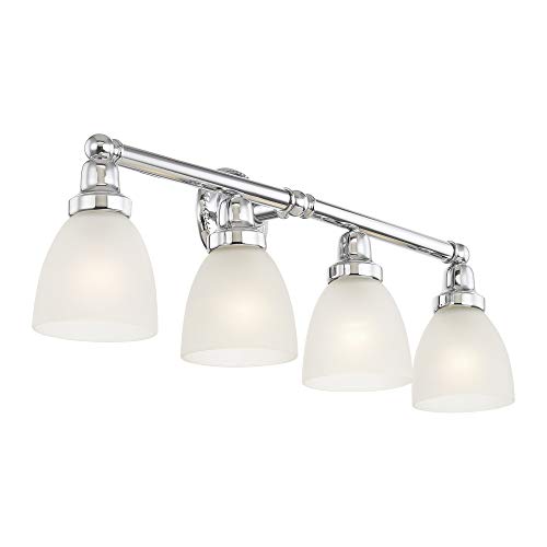 Image of Livex Lighting 1024-05 Classic 4-Light Bath Light, Chrome