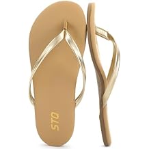 STQ Womens Flip Flops with Arch Support - Comfortable Orthopedic Thong Sandals for Women 2026 - Travel Cruise Essentials, Summer Vocation Outfits, Resort Wear