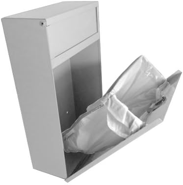 S.A.C. SOCIALLY ACCEPTABLE CONTAINMENT Receptáculo de eliminación de servilletas sanitarias, acero blanco