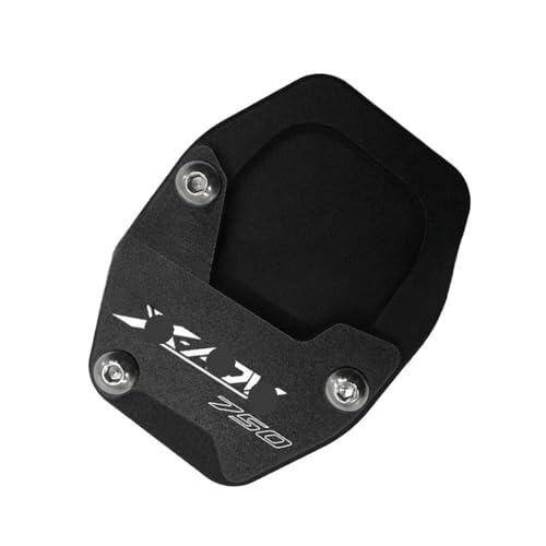 Plaque béquille latérale XADV 750 en alu CNC robuste, finition premium pour moto 21-23