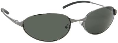 Coppermax 3709GPP GUN/SMOKE Tonga Oval Polarized Sunglasses - Gunmetal - Smoke Lens