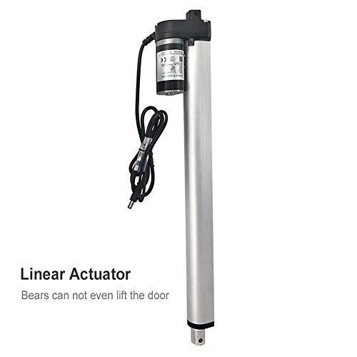 JVR Chicken Coop Door Automatic Opener Kit, Rainproof Adjustable Light Sensor Controller Actuator Motor, 12V DC Power Supply (Light Sensor)