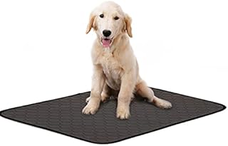MIGHTYDUTY Reusable Puppy Pee Pad Washable Dog Training Pad Fast Absorb 4 Layer Training Mat with Non-slip Bottom Washable Indoor Training Mats for Dogs and Outdoor Car Travel (Grey L*2)
