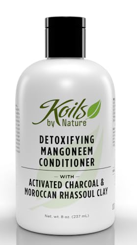 Koils By Nature Detoxifying Mangomint Conditioner | 8 Oz | Activated Charcoal & Moroccan Rhassoul Clay - Remove Build-Up, Protect And Strengthen Hair #TOP23