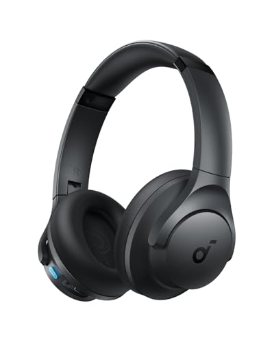 Soundcore Q11i Wireless Over-Ear Bluetooth Headphones by Anker Deep Bass 60H Playtime Hi-Res Audio Detachable Ear Cushions Multipoint Connection