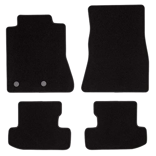 MAT10 000168SV001 - Ford Black Line: Ford Mustang Vi Coupé año 2015 - 01 - X Auto Alfombrillas Alfombrillas Auto alfombras Dilour Fieltro punzonado 4 Piezas Negro Cover