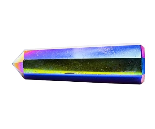 Image of Certified Titanium Aura Quartz Tower Obelisk Point For Chakra