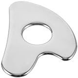 SILENRADAWN Herzförmiges Gua Sha Massagegerät aus Edelstahl Tragbarer Wiederverwendbarer Gesichtsschaber für Sanfte Hautmassage und Entspannende Muskelbehandlung