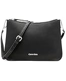 Calvin Klein Reyna Novelty Messenger Crossbody, Black/Silver Combo