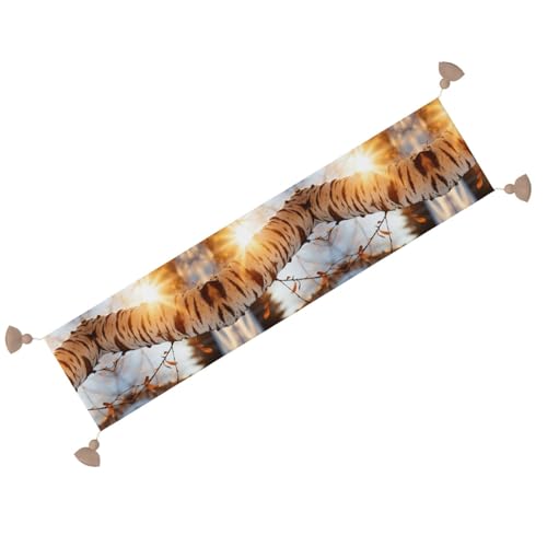 Chemin de table bouleau rustique pour table basse ferme et mariage - 3