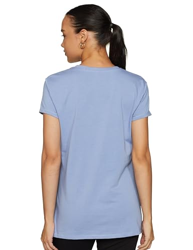 Image of Enamor Short Sleeve Crew Neck Regular Length Basic Crew T-Shirt - Slim Fit, Soft and Breathable Stretch Cotton - E147