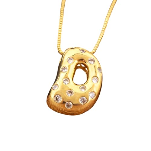 Collier pendentif en cristal brillant alphabet initiales bijoux punk pour femmes hommes