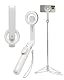 Spigen MagSafe Selfie Stick Stativ [Wondersnap] [MagFit-Technologie & Bluetooth-Fernbedienung] Tripod kompatibel mit iPhone 16/15/14/13 Serien, Galaxy S25/S24/S23 und Allen Smartphones - Dune Beige