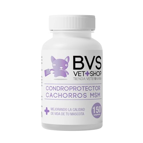 BVS Vet Shop | Condroprotector Cachorros MSM para Perros | Formulado para Cachorros, Apoyo nutricional para favorecer el Buen Estado fisiológico de Las articulaciones | 300 Comprimidos