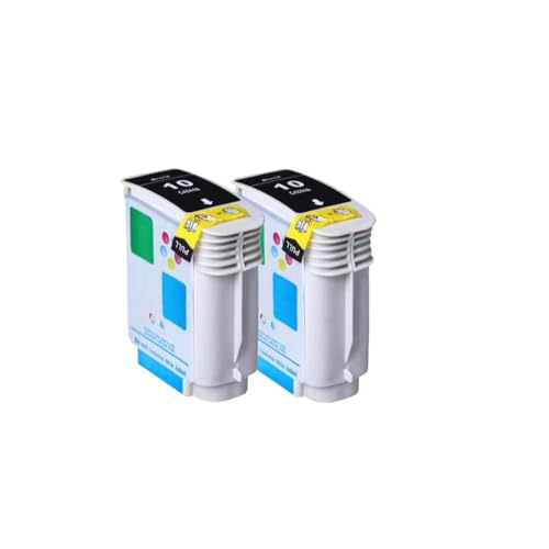 Cartouche d'encre noire 10BK lot de 2 consommables compatibles C4844A pour série 1200
