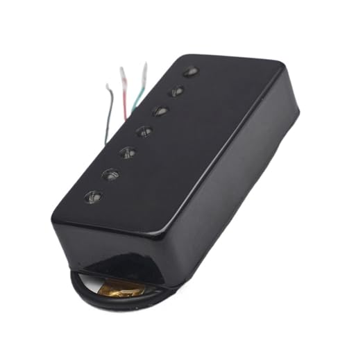 エレキギターのピックアップパーツ 7弦LPエレキギターデュアルコイルピックアップ銅シェルピックアップ5線デュアルコイルはシングルにカット可能(BK,N)