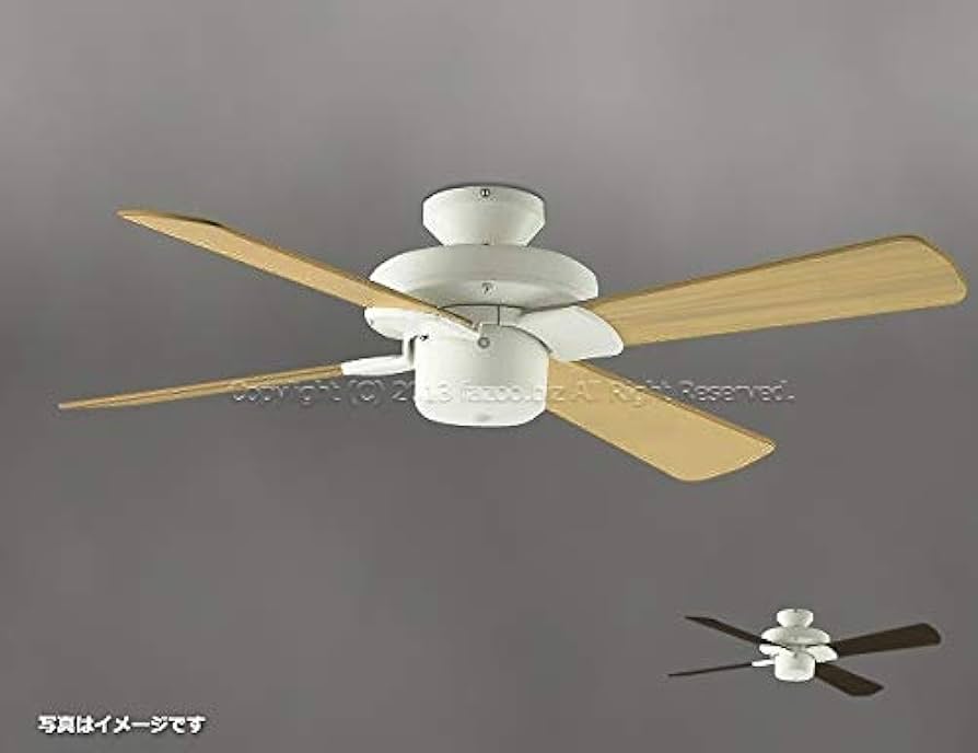 Amazon | コイズミ シーリングファン ホワイト 薄型 リモコン