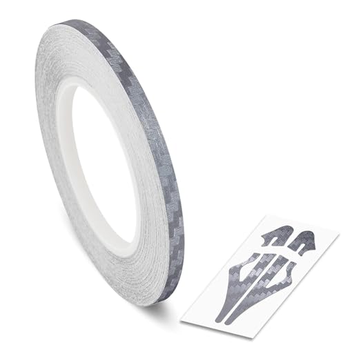 Image of Roll Vinyl Pinstriping Racing Stripes Pinstripe Carbon Fibe Line Tape Decal Sticker Auto Pinstripe Tape,Automotive Pinstriping Tape 32ft,Vinyl Pinstripe Tape (Grey Carbon 1 /8)