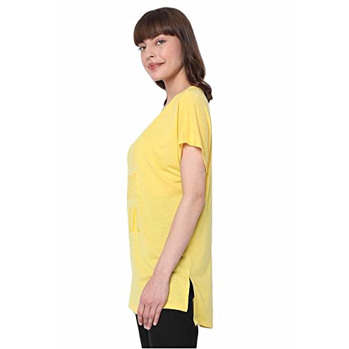 Image of Vero Moda Women's Polyester Blend Regular Fit T-Shirt