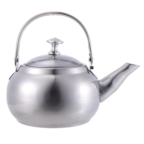 jojofuny Hervidor de Agua Doméstico de Acero Inoxidable para Estufa de Gas y Cocina Eléctrica, Tetera Práctica para Preparar Infusiones y Bebidas Calientes Hogar Estilo Varios estilos