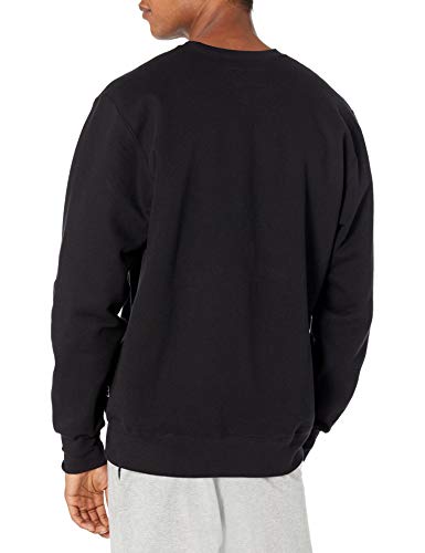 Russell Athletic Men's Cotton Rich 2.0 Premium Fleece Sweatshirt, Black, 3Xl #TOP1