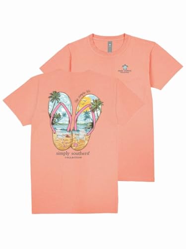 Simply Southern The Simple Life - Beach - Flip Flops - Sandals - Youth T-Shirt