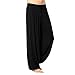 IFOUNDYOU - Pantaloni Lunghi da Uomo, Stile Casual, Lisci, Traspiranti, per Danza, Yoga, Yoga, Yoga, Danza, Fitness, Arti Marziali Nero XL