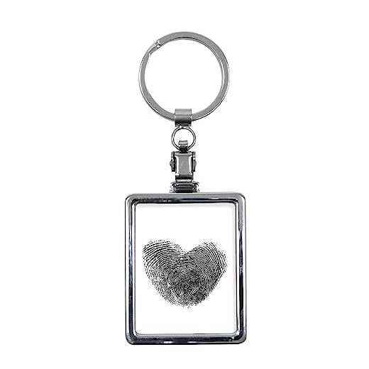 Deknudt Frames S59NB1 Porte Clés Forme Rectangulaire Métal 3,5 x 4,5 cm