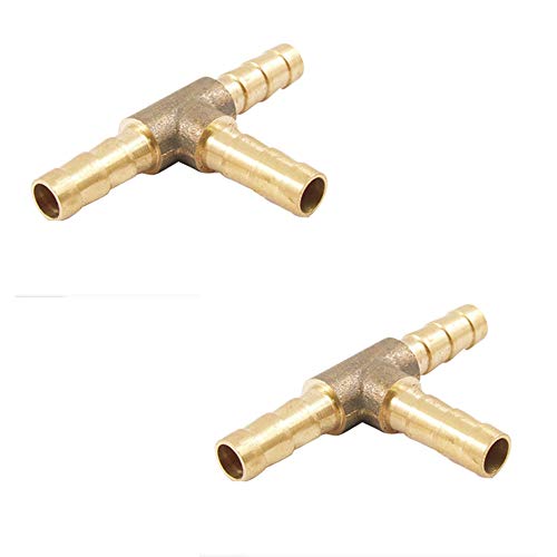 Veda  2 pectoraux 12 mm Laiton 3 Voies Air Tuyau de gaz en Forme de T raccords