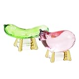 精霊馬 クリスタル ガラス 供養 お盆飾り ペット きゅうり なす 虹色 置物 お盆用品 盆飾り 盆提灯 手元供養 新盆 初盆 モダン ミニ 小さい おしゃれ 仏具 プレーンカラー